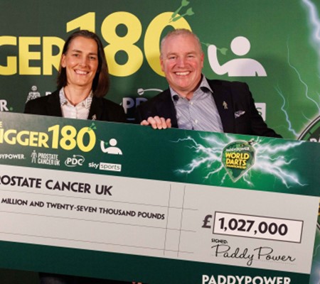 Paddy Power’s record breaking The BIGGER 180 campaign raises over £1m for life-saving prostate cancer research