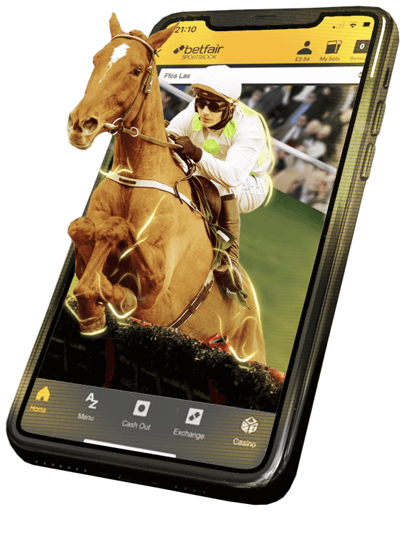 Betfair horse jumping out of phone