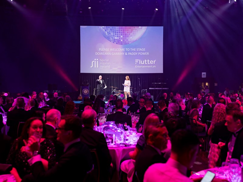Flutter donates over €285,000 to charity partner Spinal Injuries Ireland at Dublin Charity Ball
